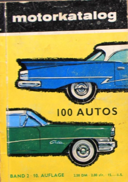 "Motorkatalog - 100 Autos" Automobile-Yearbook 1958 (6320)